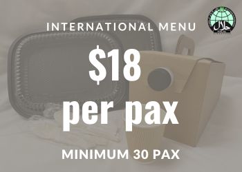 $18 International Menu