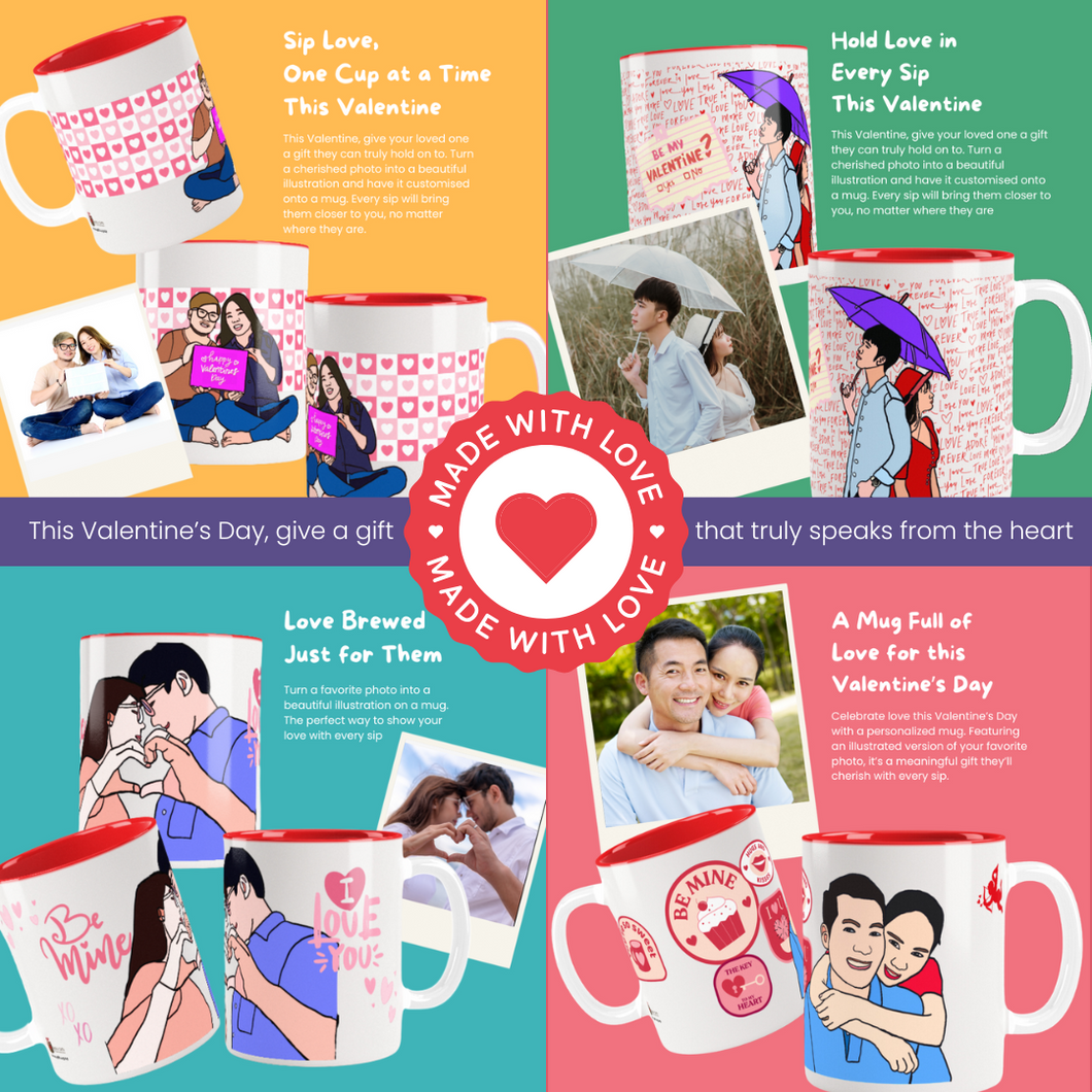 Valentine's Day Custom Portrait Mug