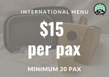 $15/pax Mini International Buffet w/o Set-up (Min 20 pax)