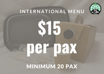 $15/pax Mini International Buffet w/o Set-up (Min 20 pax)